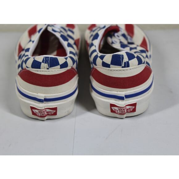 Vans Era 95 Anaheim Factory Red Stripes Blue Checkers, Men’s 4.5, Women’s 6 - Picture 4 of 6